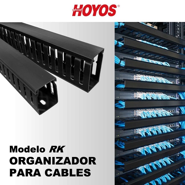 Organizador cables en rack